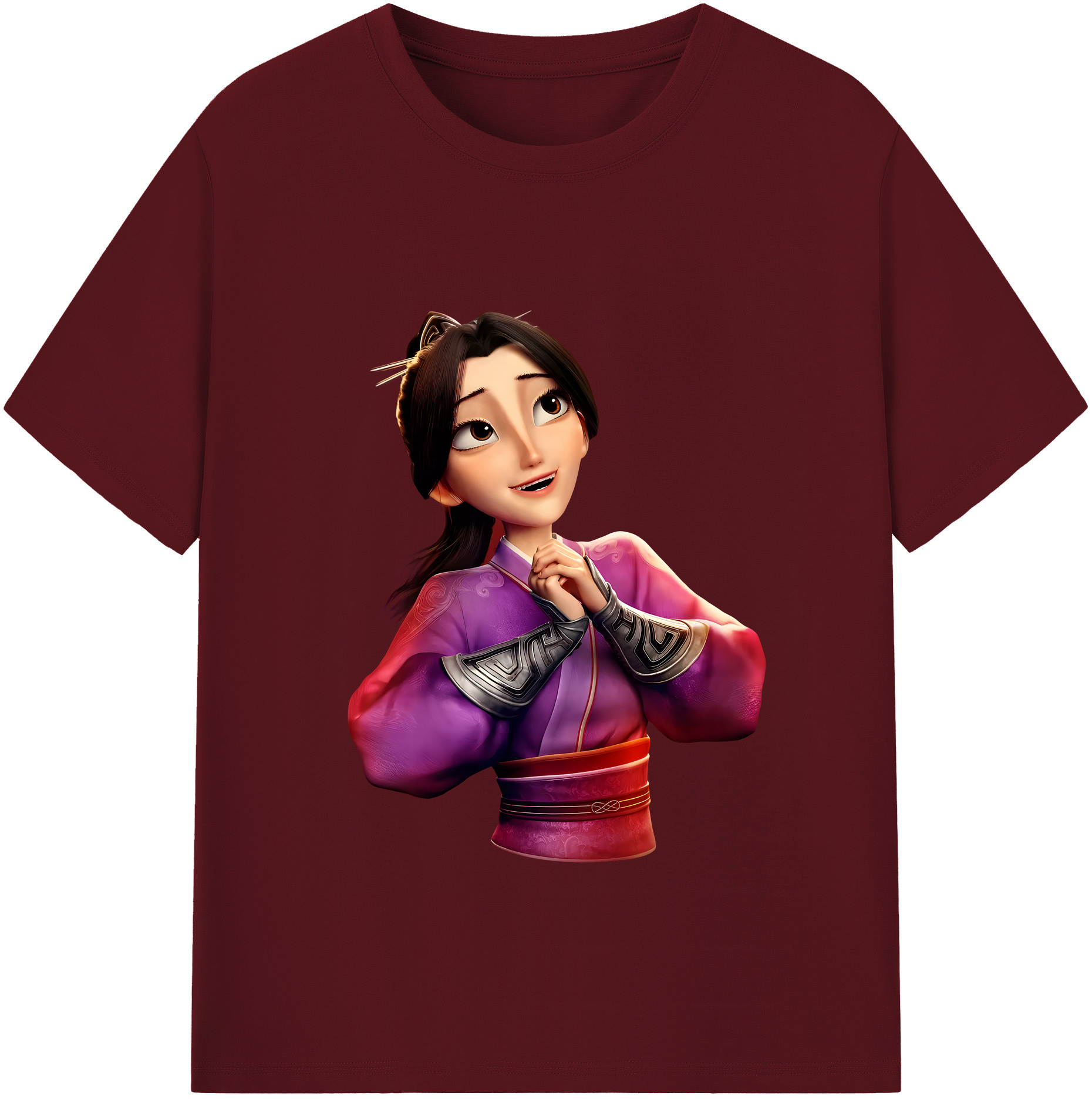 （画像用） Ne Zha 2 ナタ 魔童の大暴れ 綿100％半袖Tシャツ（フロントプリント）